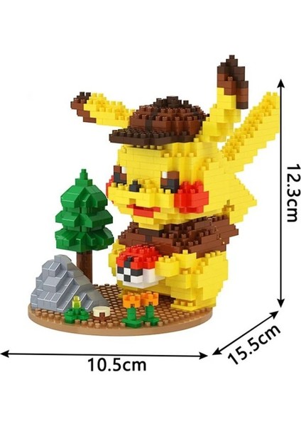 7124 Kutu Stili Yok Pokemon Yapı Taşları Uyumlu Karikatür Poke Anime Topu Pikachued Diamond Mini Yapı Taşları Pokemon Tuğla Oyuncak Oyunu (Yurt Dışından)