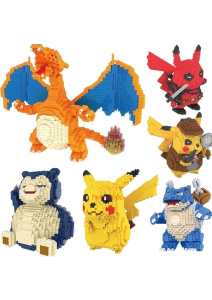 7124 Kutu Stili Yok Pokemon Yapı Taşları Uyumlu Karikatür Poke Anime Topu Pikachued Diamond Mini Yapı Taşları Pokemon Tuğla Oyuncak Oyunu (Yurt Dışından) fiyatları