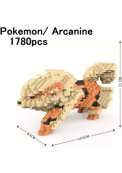 6612-NO Box Stili Pokemon Yapı Taşları Uyumlu Karikatür Poke Anime Topu Pikachued Diamond Mini Yapı Taşları Pokemon Tuğla Oyuncak Oyunu (Yurt Dışından)
