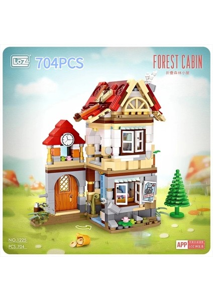 JM51-1225 Stili Kutu Olmadan + Loz Mını Blocksloques Komik Katlanır Oyuncaklar Orman Cabindwarf Huf Modeli Diy Oyuncaklar Çocuklar Için Ofis Sergisi Küçük Oyuncaklar (Yurt Dışından) fırsatları