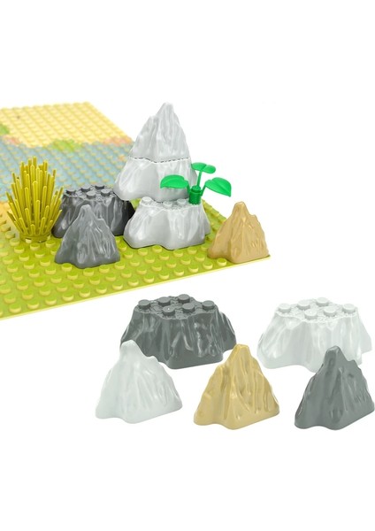 3X3X6 Açık Gri Stil Moc Kaya Paneli Rockery Dağ Dıy Şehir Sokak Görünümü Yapı Taşları Tepe Taş Tuğla Parçacıklar Oyuncaklar ile Uyumlu (Yurt Dışından) modelleri