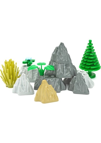 3X3X6 Açık Gri Stil Moc Kaya Paneli Rockery Dağ Dıy Şehir Sokak Görünümü Yapı Taşları Tepe Taş Tuğla Parçacıklar Oyuncaklar ile Uyumlu (Yurt Dışından) fırsatları