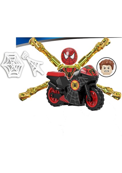 I-X1061 Stili Süper Kahraman Örümcek Adam Takım Yapı Taşları Tuğla Mysterio Peter Parker Miles Morales Aksiyon Figürleri Çocuk Oyuncakları Yılbaşı Hediyeleri (Yurt Dışından)