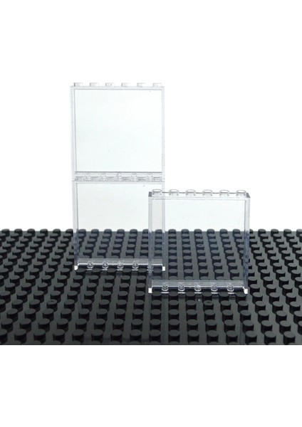 Beyaz 1X2X3 Tarzı Pencere Çerçevesi Cam Şeffaf Panel Ev Pencere Duvar Ray Figürü Askeri Parçalar Uyumlu Bloklar (Yurt Dışından) indirimleri