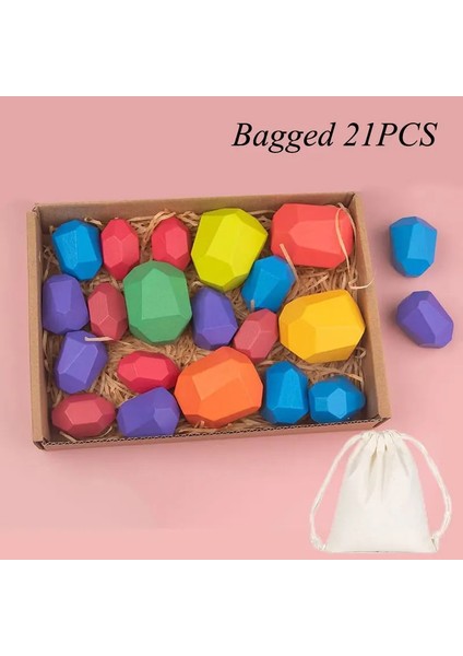 Bir Stil Olored Pinebeech Taş Denge Yapı Taşı Eğitici Oyuncak Bebek Istifleme Oyunu Dengeleme Taş Ahşap Oyuncak Çocuk Hediyeler Için (Yurt Dışından)
