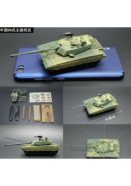 Pla 98 Savaş Stili D Tank Model Kiti Birleştirin T72-M1 Jsu Panther Iı Savaş Arabası Serisi Dünya Savaşı Oyuncak (Yurt Dışından)