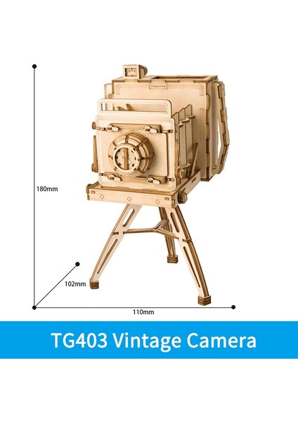 TG403 Stili Robotime Dıy 3D Ahşap Bulmaca Oyuncaklar Montaj Model Oyuncaklar Uçak Merry Go Round Dönme Dolap Oyuncaklar Çocuklar Için (Yurt Dışından)
