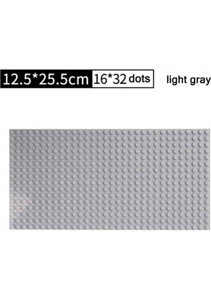 12.8X25,6 cm L Gri Stil 32*32 Nokta Plastik Bloklar Yasal Taban Plakaları 50*k Uyumlu Şehir Klasik Oyuncaklar Mini Inşaat Tuğlaları Çocuklar Için Taban Plakaları (Yurt Dışından)