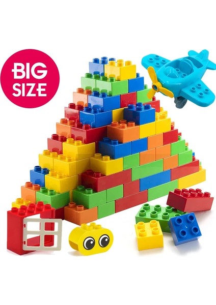 Tren Takımları 4pcs Tarzı Büyük Boy Tuğla Oyuncaklar Bebek Için Yaratıcı Dıy Yapı Taşları Eğitici Oyuncaklar Çocuklar Hediye Toplu Büyük Tuğla Hepsiyle Uyumlu (Yurt Dışından) modelleri