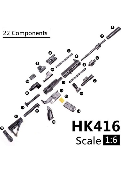 ARX-160 Stili 1:6 Ölçekli Oyuncak Tabanca Modeli G42 AK47 98K Tüfek Bulmacalar Yapı Tuğlaları Montaj Silahı Askeri Koleksiyonlar Sahne Sandpan Oyunu (Yurt Dışından)