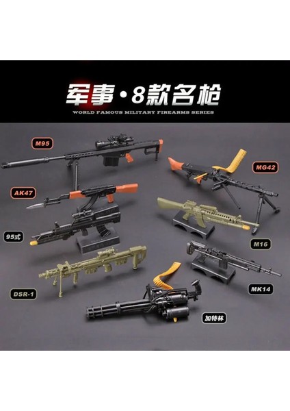 ARX-160 Stili 1:6 Ölçekli Oyuncak Tabanca Modeli G42 AK47 98K Tüfek Bulmacalar Yapı Tuğlaları Montaj Silahı Askeri Koleksiyonlar Sahne Sandpan Oyunu (Yurt Dışından)