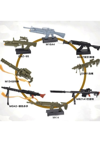 ARX-160 Stili 1:6 Ölçekli Oyuncak Tabanca Modeli G42 AK47 98K Tüfek Bulmacalar Yapı Tuğlaları Montaj Silahı Askeri Koleksiyonlar Sahne Sandpan Oyunu (Yurt Dışından)