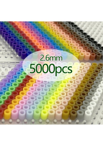 A06 Stili 2.6mmpcsbag Hama Boncuk Pupukou Perler Dıy Çocuklar Demir Boncuk Sigorta El Yapımı Hediye Çocuk Oyuncak (Yurt Dışından)