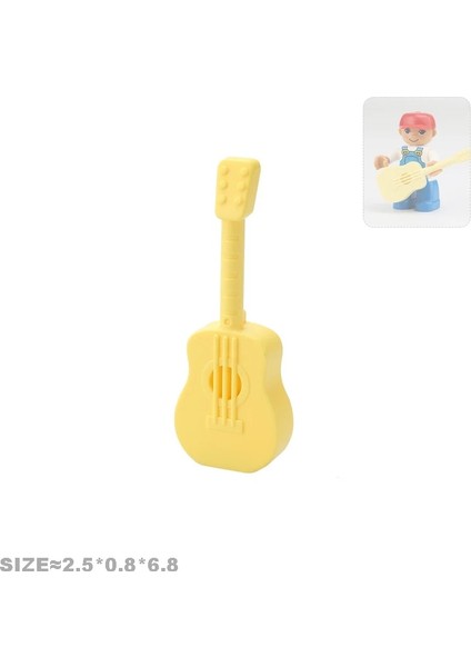 Olta Stili Büyük Yapı Taşları Aksesuarları Sallanan At Gitar Litotripsi Kek Bebek Arabası Balon Oyun Evi Çocuklar Için Eğitici Oyuncaklar (Yurt Dışından) modelleri