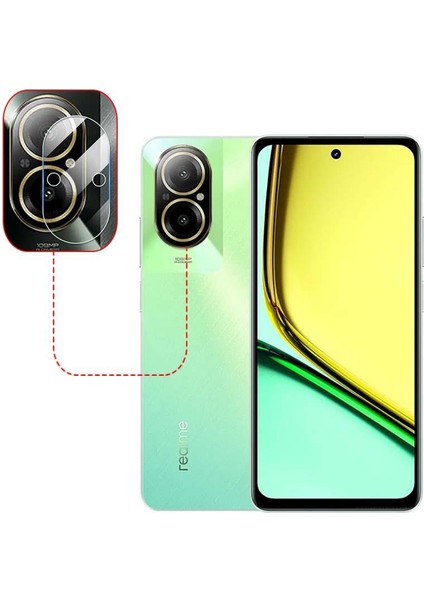 ECR MOBILE Realme 12 Lite Esnek Nano Kamera Lens Koruyucu (1 Set)