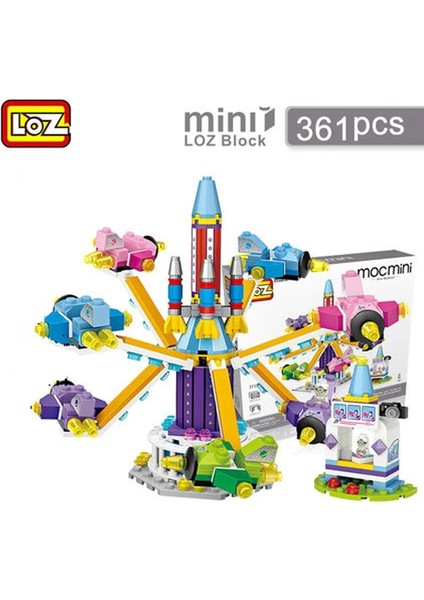 NO.1718 Stili Loz Yapı Taşları Dönme Dolap Oyuncaklar Bir Atlıkarınca Plastik Montaj Blokları Çocuk Oyuncağı Eğitici Dıy Mimarisi Modeli 1718 (Yurt Dışından) fırsatları