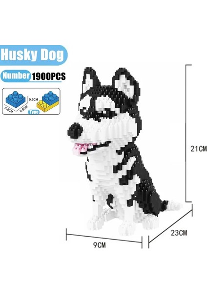 Küçük Husky Tarzı Kutu Yok Karikatür Hayvanlar Husky Dachshund Mini Mikro Tuğlalar Modle Shiba Inu Schnauzer Kaniş Mike Köpek Yapı Taşları Kaniş Oyuncaklar Çocuk Için (Yurt Dışından)
