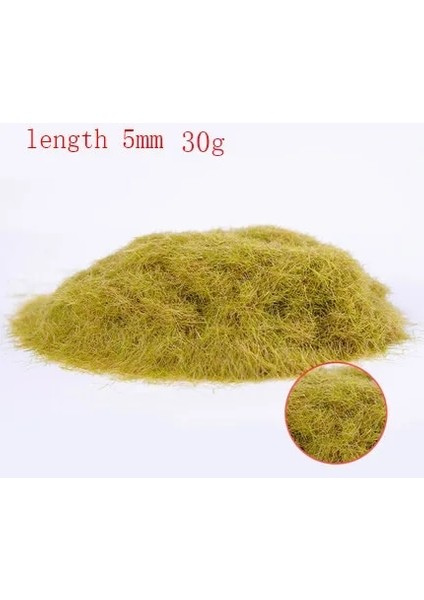 Kumral Tarzı 30G Sahne Modeli Materia Sarı Yeşil Çim Akın Çim Naylon Çim Tozu Statik Çim Modelleme Hobi El Sanatları Aksesuarı (Yurt Dışından)