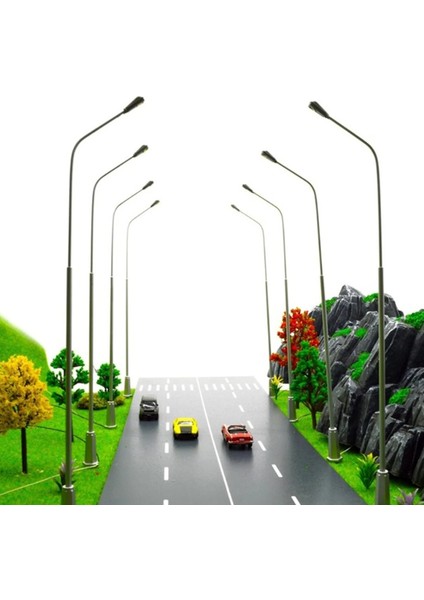 C Stili :100 1:50 Model Sokak Lambası Demiryolu Tren Lambası LED Bahçe Peyzaj Işığı Dış Mekan Yard Işığı Dıy Sandbox Oyunu (Yurt Dışından)