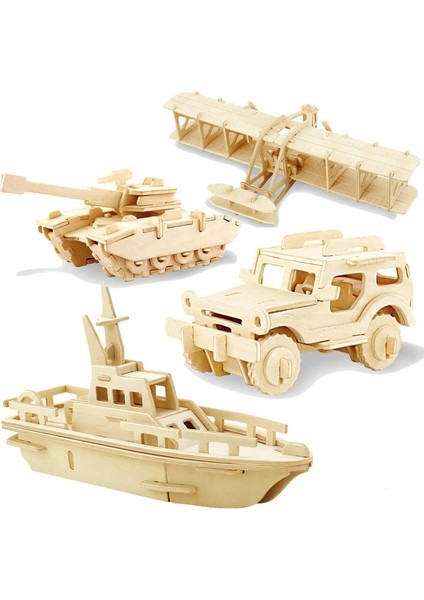 285B Tarzı 3D Dıy Ahşap Bulmaca Oyuncak Askeri Serisi Tank Araç Modeli Seti Yaratıcı Monte Eğitim Bulmaca Oyuncaklar Çocuklar Çocuklar Için Hediyeler (Yurt Dışından)