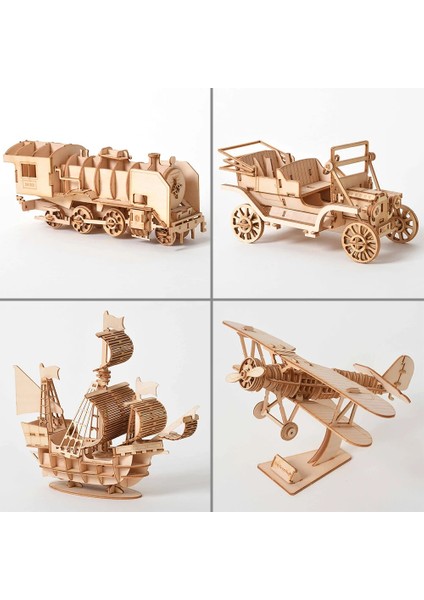 JM01-YELKENLI Stili Lazer Kesim Dıy Yelkenli Tren Uçak Oyuncaklar 3D Ahşap Bulmaca Oyuncak Montaj Modeli Kitleri Çocuklar Çocuklar Için Masa Dekorasyonu (Yurt Dışından) fiyatları