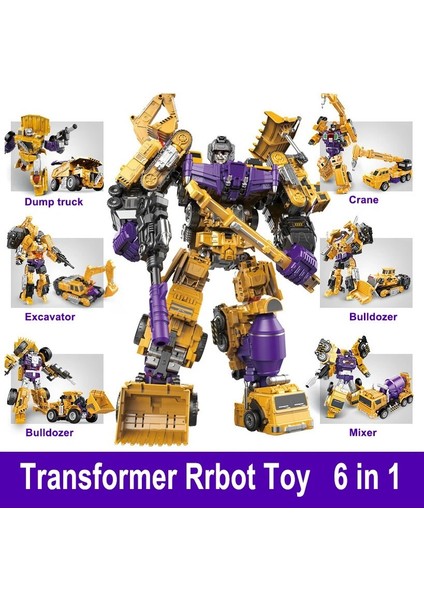 Kutu Stili ile JJ631D Dönüşüm Robot Oyuncak Mühendislik Araç Modeli Eğitim Montaj Deformasyon Action Figure Çocuklar Için Araba Oyuncak (Yurt Dışından) fiyatları