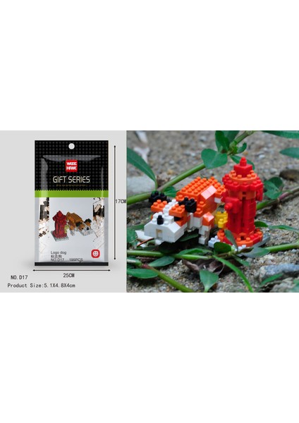 D17 Stili 1 Adet Hayvan Modeli Figürleri Mini Bloklar 3D Geyik Ayı Köpek Kedi Kartal Yapı Tuğlası Eğitici Oyuncak Çocuklar Için Doğum Günü Hediyesi Kız (Yurt Dışından)