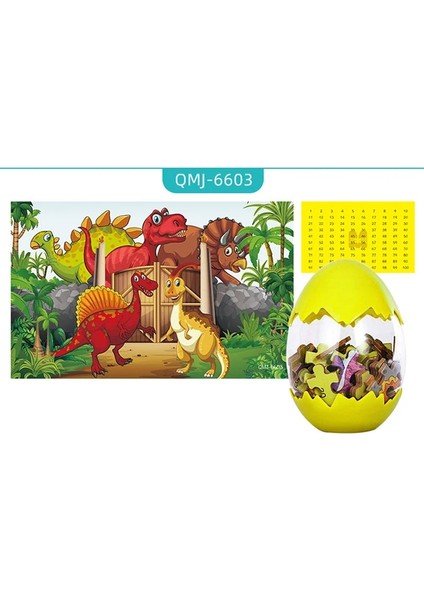 NO.6603 Stili Ahşap Yapbozlar Dinozor Yumurta Paketleme Dinozorlar Yapboz Yapboz Tahtası Eğitici Oyuncaklar Çocuklar Için Yapbozlar Hediyeler (Yurt Dışından)