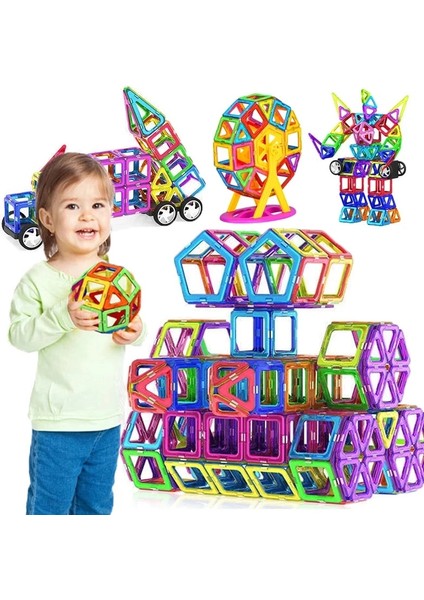 Koyu Gri Tarzı Büyük Boy ve Mze Manyetik Tasarımcı Mıknatıs Yapı Taşları Aksesuarları Çocuklar Için Eğitici Yapıcı Oyuncaklar (Yurt Dışından) fırsatları