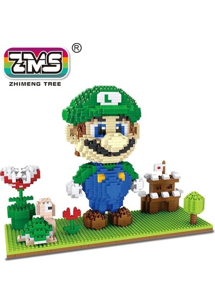 NO.3454 Tarzı Kutu Yok Dıy Süper Uçan Ma Bros Marş Mini Tuğla Yoshi Karikatür Anime Figürleri Model Serisi Yapı Taşları Childr Için Eğitici Oyuncak (Yurt Dışından)