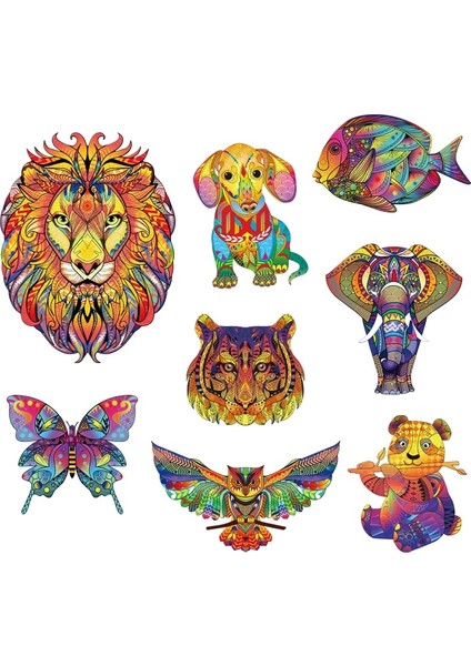 Orta Kaplan Stili Ahşap Yapboz 3D Panda Monte Model Seti Çocuk Oyuncakları Çocuk Kızları Doğum Günü Hediyeleri (Yurt Dışından)