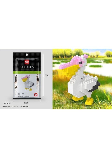 B36 Stili Wisehawk Mini Yapı Taşları Elmas Hayvan Modeli Çanta Tuğla Köpek Kedi Geyik Balık Serisi Oyuncaklar Çocuklar Için Hediyeler B24-D15 (Yurt Dışından)