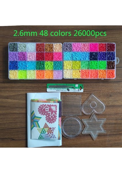 9600 Adet Tarzı Renk Kutusu Seti Hama Boncuk Oyuncak Perler Eğitici Çocuklar 3D Yapbozlar Diy Oyuncaklar Sigorta Boncukları Delikli Tahta Levhalar Ütü Kağıdı (Yurt Dışından) indirimleri