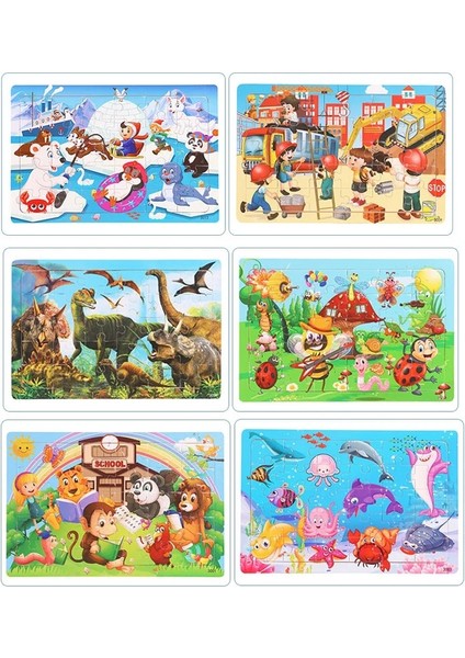30 Adet Model 11 Tarzı Yeni Eces Ahşap 3D Bulmacalar Karikatür Hayvan Yapboz Tahta Oyunu Okul Öncesi Montessori Eğitici Oyuncaklar Çocuklar Için (Yurt Dışından)