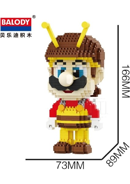 NO.18205 Tarzı Kutu Yok Dıy Süper Uçan Ma Bros Marş Mini Tuğla Yoshi Karikatür Anime Figürleri Model Serisi Yapı Taşları Childr Için Eğitici Oyuncak (Yurt Dışından)