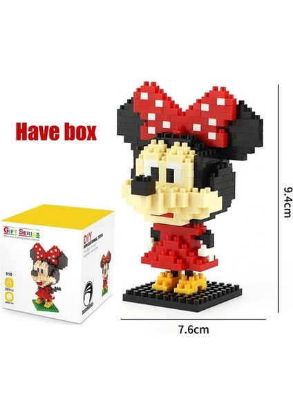 Mavi Stil Plastik Mini Bloklar Mickey Minnie Donald Duck Karikatür Diy Modeli Mikro Yapı Tuğla Blokları Aksiyon Figürleri Oyuncaklar Çocuklar Için (Yurt Dışından)