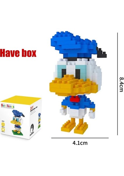 Mavi Stil Plastik Mini Bloklar Mickey Minnie Donald Duck Karikatür Diy Modeli Mikro Yapı Tuğla Blokları Aksiyon Figürleri Oyuncaklar Çocuklar Için (Yurt Dışından)