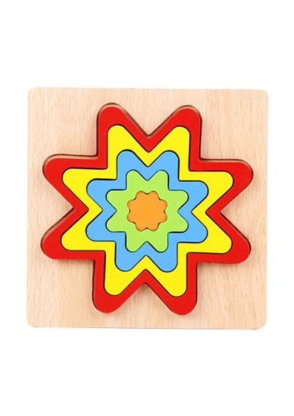 Dişli Stili 1 Adet Ahşap Geometrik Şekiller Biliş Bulmaca Kurulu 3D Ahşap Bulmaca Oyuncaklar Bebek Montessori Okul Öncesi Öğrenme Için (Yurt Dışından)