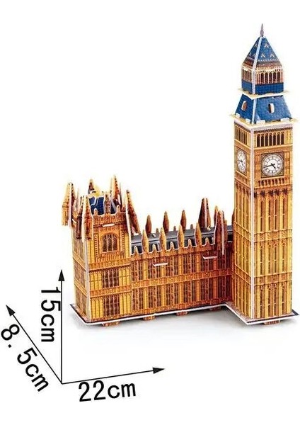 F Stili Dıy 3D Bulmaca Kağıt Boyutlu Model Monte Zeka Öğrenme Eğitici Oyunlar Oyuncaklar Çocuk Yapboz Çocuk Mimarisi (Yurt Dışından)