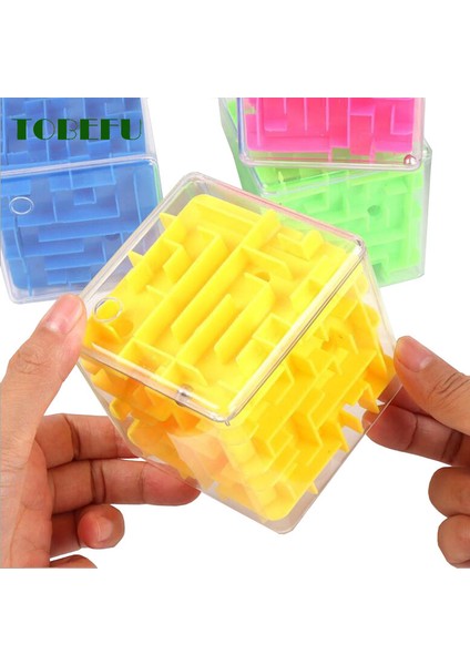 Çok Renkli 5.5cm Stili Montessori Bulmaca 3D Labirent Cubo Magico Şeffaf Altı Taraflı Hız Sihirli Küpler Haddeleme Topu Spor Oyunu Oyuncaklar Çocuklar Için Yetişkinler (Yurt Dışından)