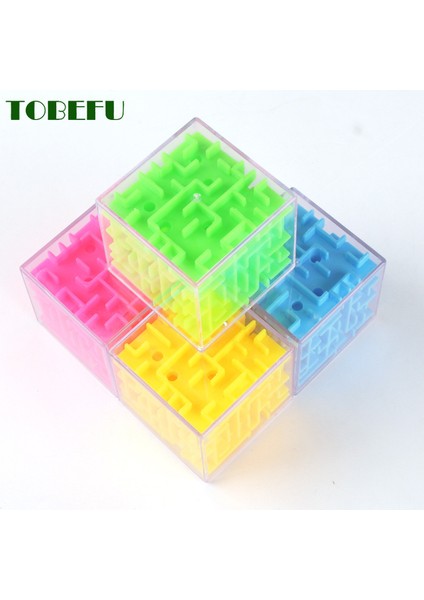 Çok Renkli 5.5cm Stili Montessori Bulmaca 3D Labirent Cubo Magico Şeffaf Altı Taraflı Hız Sihirli Küpler Haddeleme Topu Spor Oyunu Oyuncaklar Çocuklar Için Yetişkinler (Yurt Dışından)