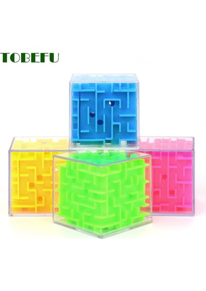 Çok Renkli 5.5cm Stili Montessori Bulmaca 3D Labirent Cubo Magico Şeffaf Altı Taraflı Hız Sihirli Küpler Haddeleme Topu Spor Oyunu Oyuncaklar Çocuklar Için Yetişkinler (Yurt Dışından)