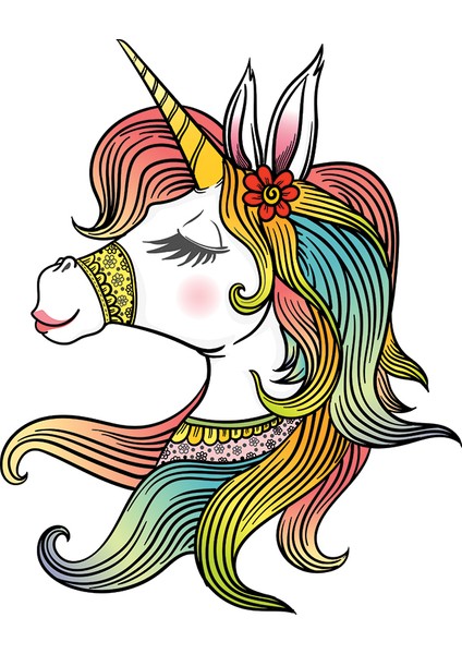 Djs-06-A3 Stili Ahşap Yapboz 3D Unicorn Monte Model Seti Çocuk Oyuncakları Çocuk Kızları Doğum Günü Hediyeleri (Yurt Dışından)