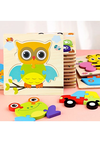 Fil Tarzı Bebek Oyuncakları Ahşap 3D Yapboz Karikatür Hayvan Trafik Tangram Yapboz Bulmacalar Erken Öğrenme Çocuklar Için Eğitici Oyuncaklar (Yurt Dışından) fiyatları