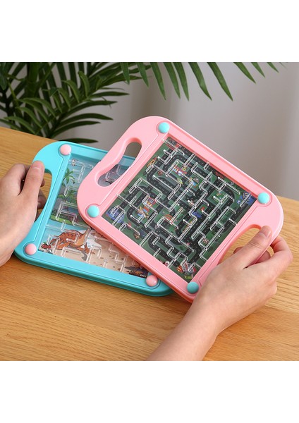 B-Pembe Tarzı Sıcak Satış 3D Çocuklar Çocuklar Için Eğitici Oyuncaklar Bebek Bulmaca Montessori Labirent Denge Oyunu Bebekler Için Hediye Karikatür Kartları (Yurt Dışından)