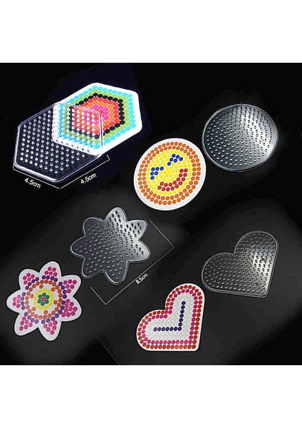 No.14 Tarzı Dıy Eva Pegboard Perle Hama 5mm Ütü Boncuk Yapboz Aracı Peg Panoları Bulmaca Kız Hediye Çocuklar Çocuklar Için Eğitici Oyuncaklar (Yurt Dışından)