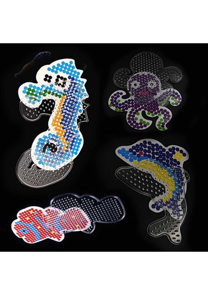 No.14 Tarzı Dıy Eva Pegboard Perle Hama 5mm Ütü Boncuk Yapboz Aracı Peg Panoları Bulmaca Kız Hediye Çocuklar Çocuklar Için Eğitici Oyuncaklar (Yurt Dışından)