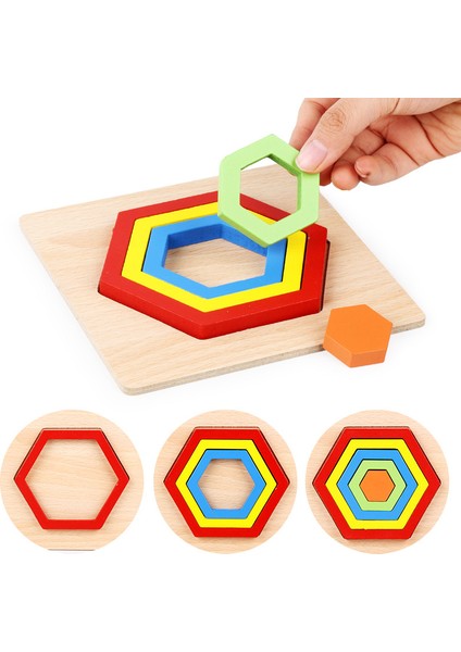Stil 1 Stil Yeni Yürümeye Başlayan Çocuklar Için Ahşap Yapbozlar Yaş Yaş Şekli Renk Öğrenme Erkek ve Kız Çocuklar Için Eğitici Montessori Oyuncaklar (Yurt Dışından)
