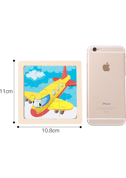 Tavşan Stili Mze 11*11 cm Çocuklar Oyuncak Ahşap Bulmaca Ahşap 3D Bulmaca Çocuklar Için Yapboz Bebek Karikatür Animaltraffic Bulmacalar Eğitici Oyuncak (Yurt Dışından)