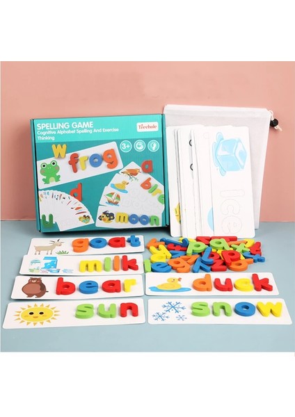 Hediye Kutusu Stili Montessori Büyü Kelime Oyunu Ahşap Oyuncaklar Erken Öğrenme Yapboz Harf Alfabe Bulmaca Okul Öncesi Eğitici Bebek Oyuncakları Çocuklar Için (Yurt Dışından) modelleri